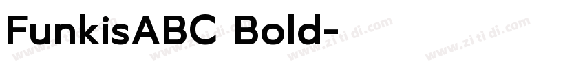 FunkisABC Bold字体转换